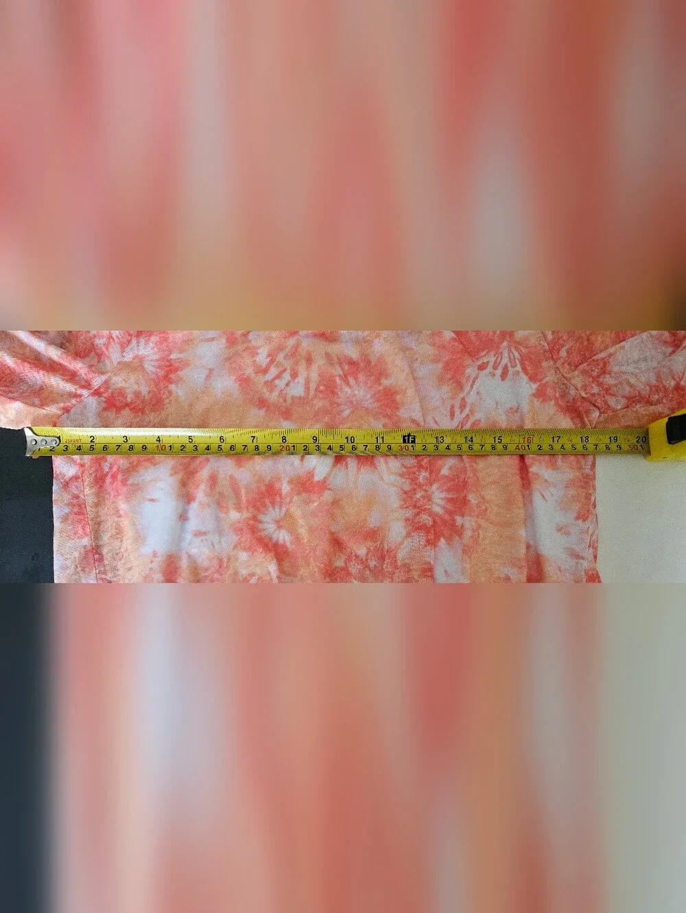 Hearts of Palm Petite Medium Orange Tie Dye Tie-Front Top Tank Duo NWT